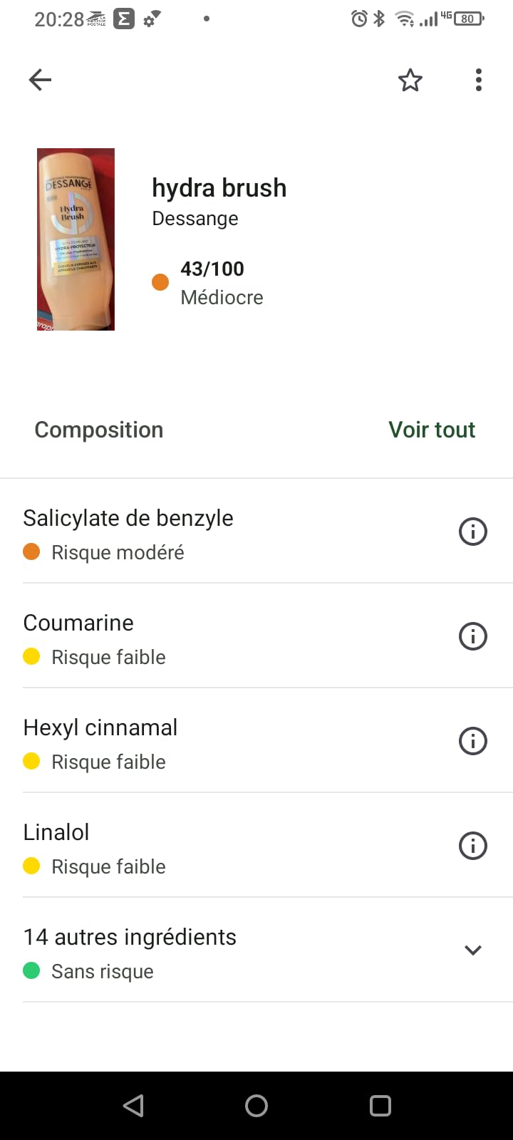 Odeur trop entêtante